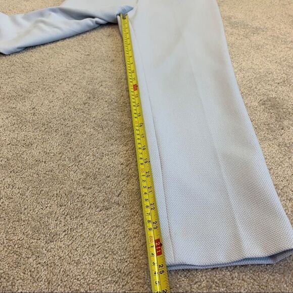 CLUB Monaco Remi mid-rise cropped slim fit trouser textured pants blue Sz 4🇨🇦 - Picture 12 of 14